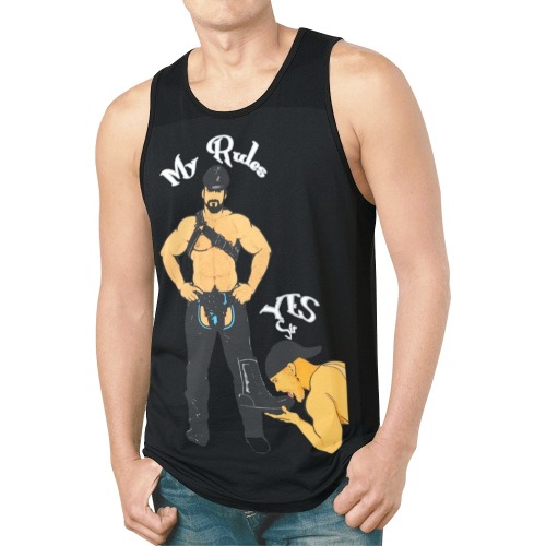 My rules /Yes Sir by Fetishworld New All Over Print Tank Top for Men (Model T46)