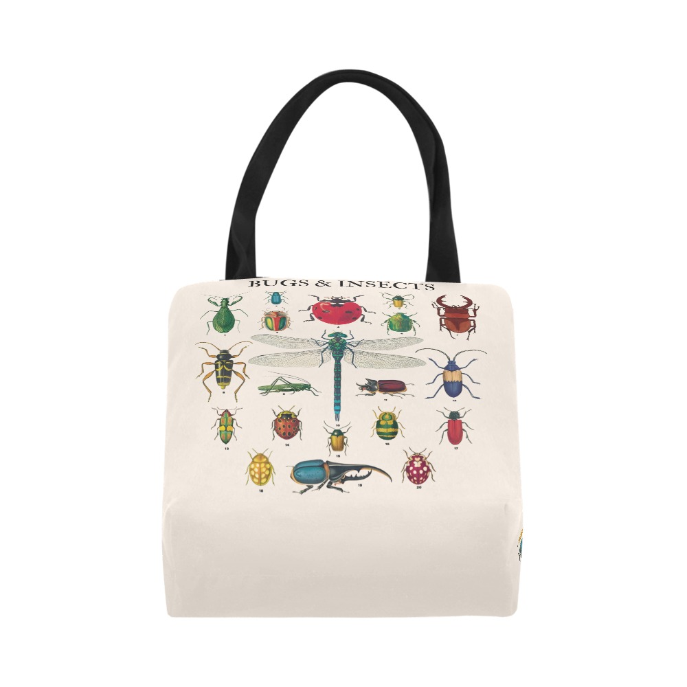 Entomemeology Vintage BUGS & INSECTS Canvas Tote Bag (Model 1657)
