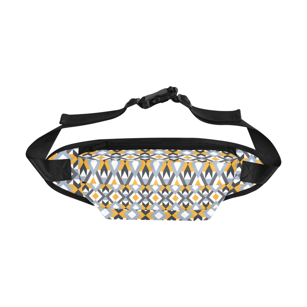 Retro Angles Abstract Geometric Pattern Fanny Pack/Large (Model 1676)
