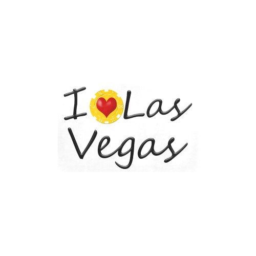I Love Las Vegas / White Kitchen Mat 28"x17"