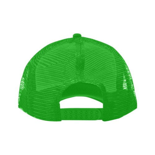 Franciscan Tau Cross Peace and Good Green Steel Metallic Trucker Hat