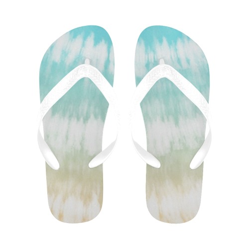 chancletas azul pastel Flip Flops for Men/Women (Model 040)