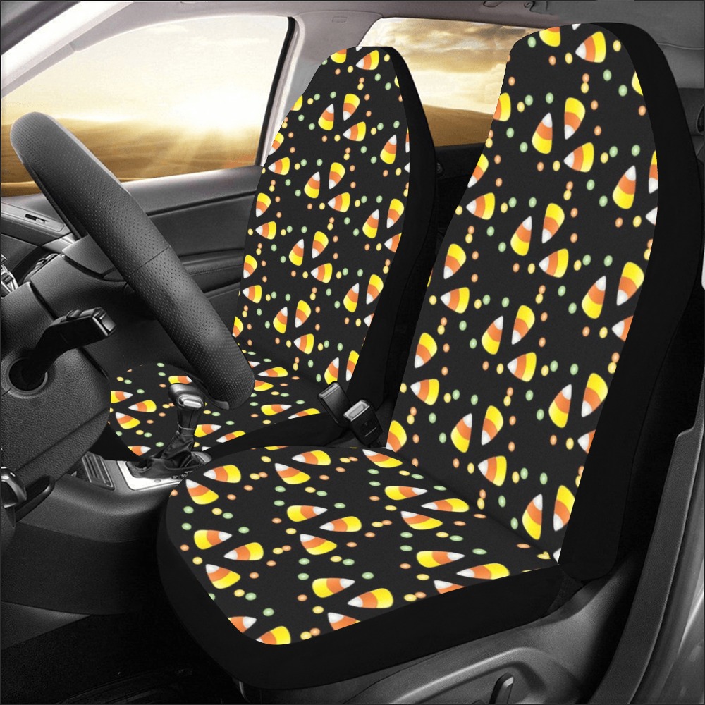 Candy Corn Fun Car Seat Covers (Set of 2)