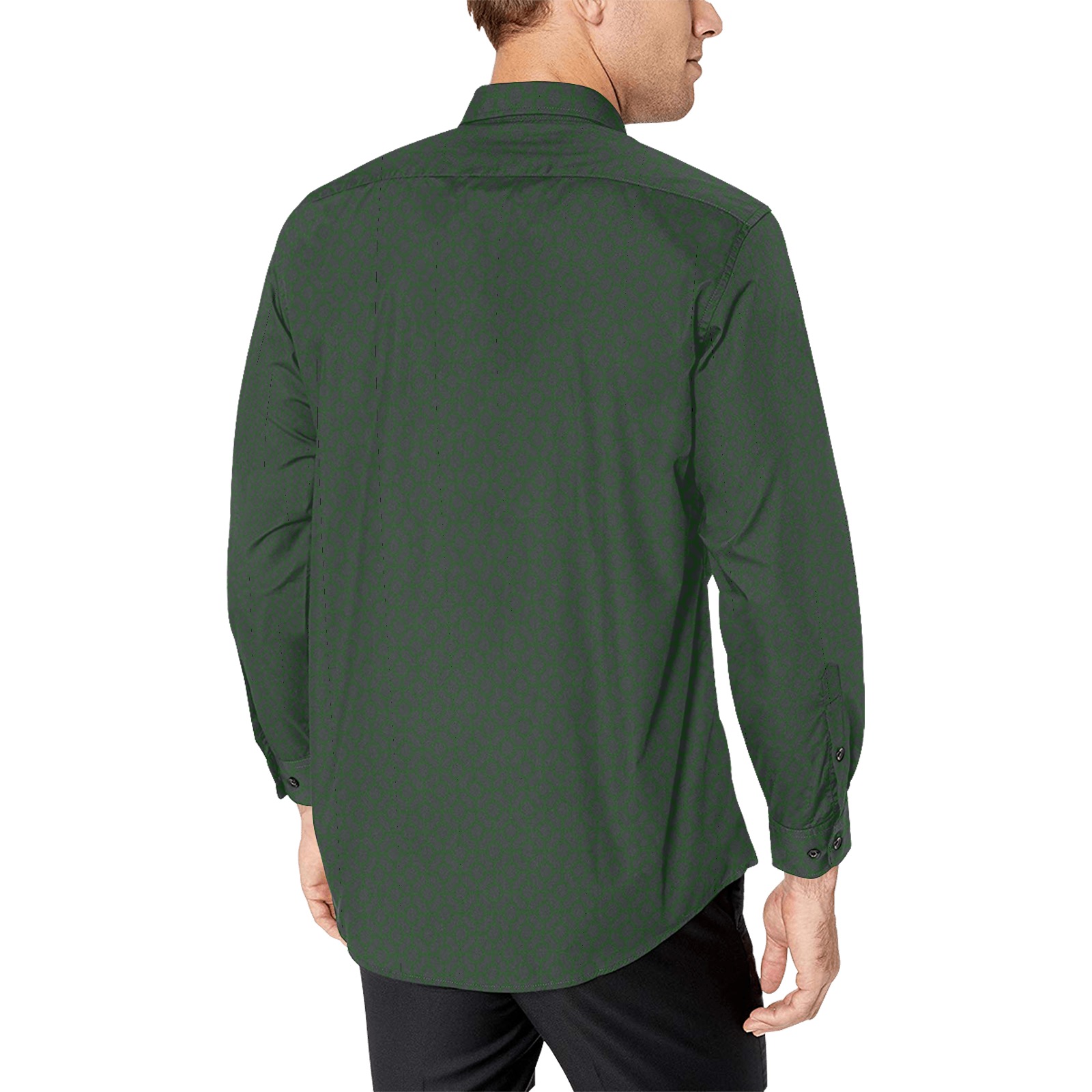 Green Matrix Men's All Over Print Casual Dress Shirt (Model T61)