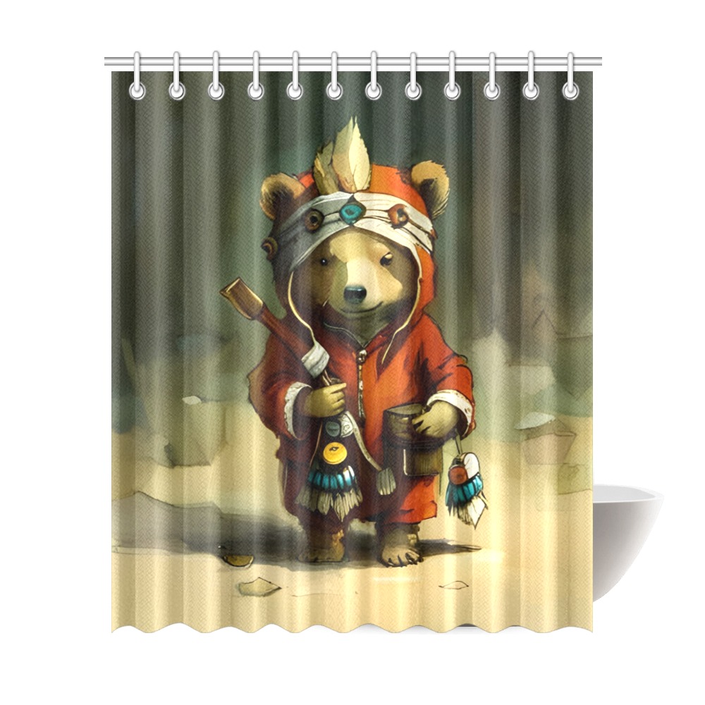 Little Bears 1 Shower Curtain 72"x84"