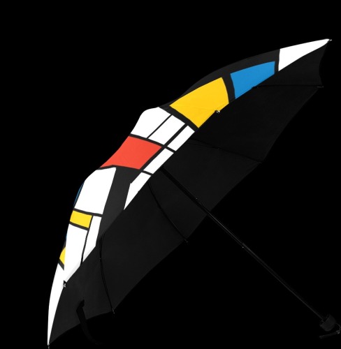 Mondrian De Stijl Modern Anti-UV Foldable Umbrella (U08)