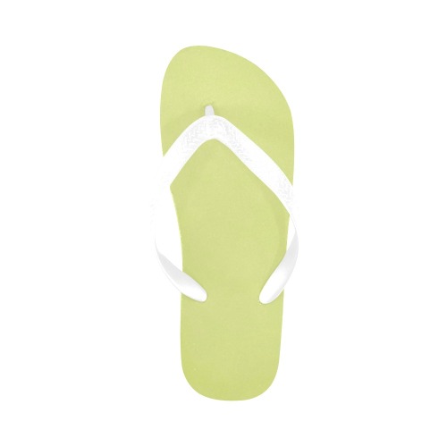 lemon yellow Flip Flops for Men/Women (Model 040)