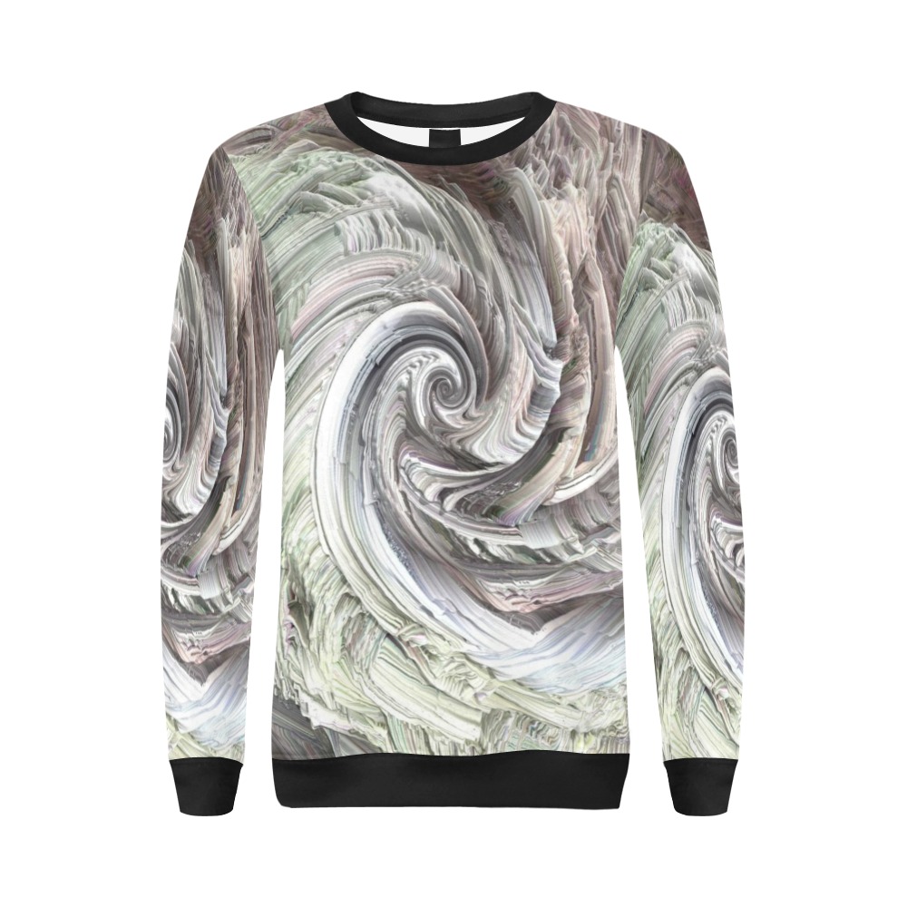 Swirl sea All Over Print Crewneck Sweatshirt for Women (Model H18)