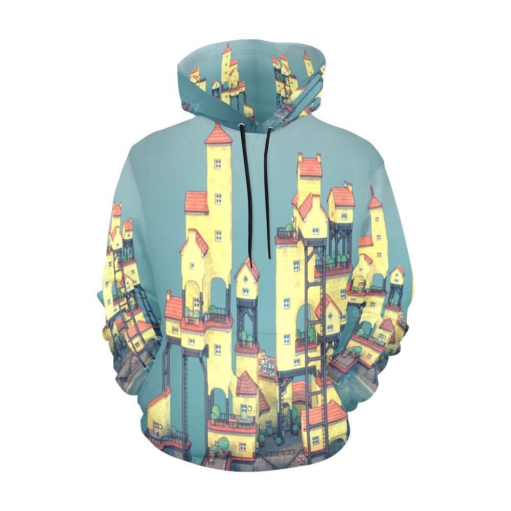 Planet of Ocean All Over Print Hoodie for Men (USA Size) (Model H13)