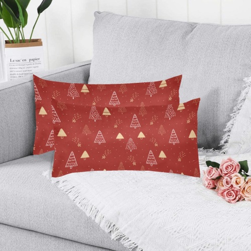 Christmas Tree Pillow Case 20*36 Custom Pillow Case 20"x 36" (One Side) (Set of 2)