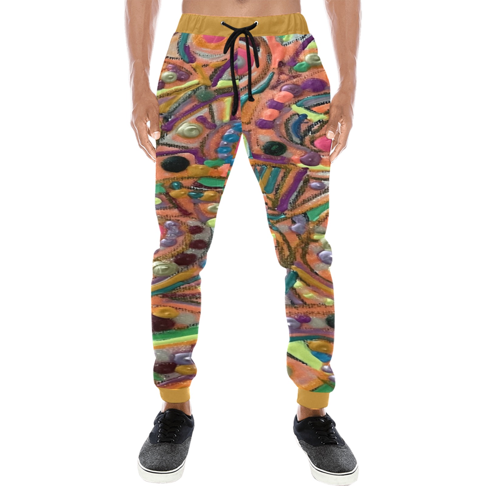 random doodle Men's All Over Print Sweatpants (Model L11)