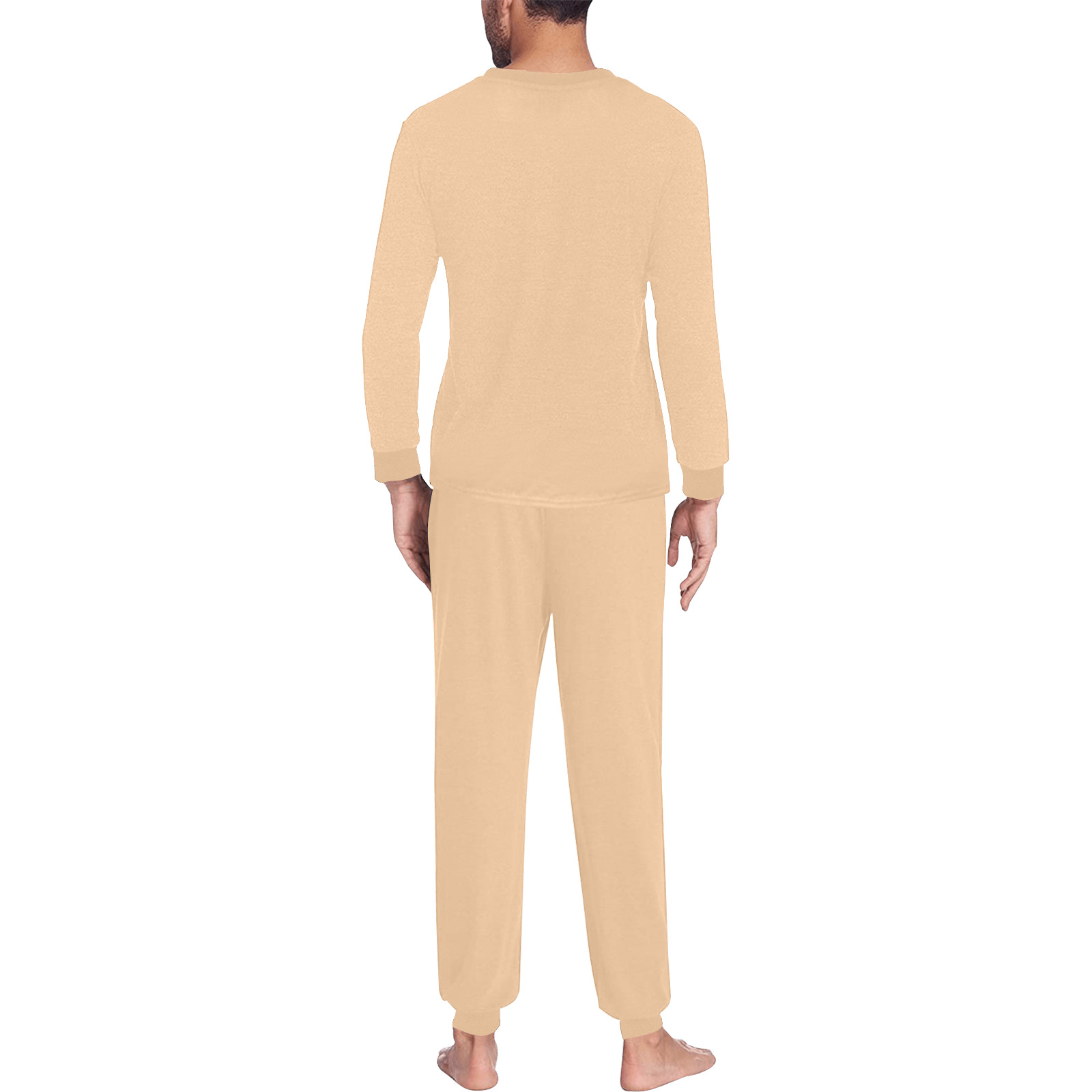 CREAM Men's All Over Print Pajama Set with Custom Cuff