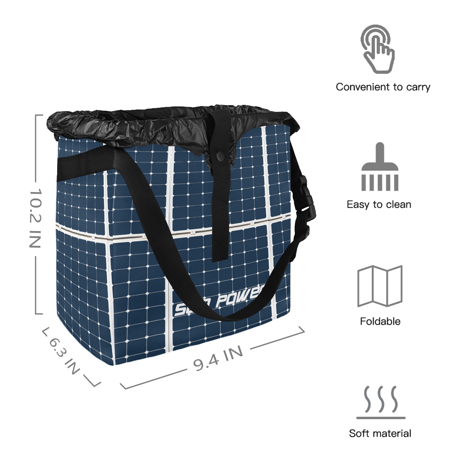 Sun Power Car Trash Bag