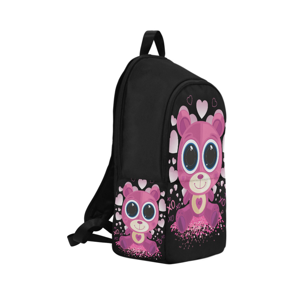 Valentine's Day Teddy Bear Fabric Backpack for Adult (Model 1659)
