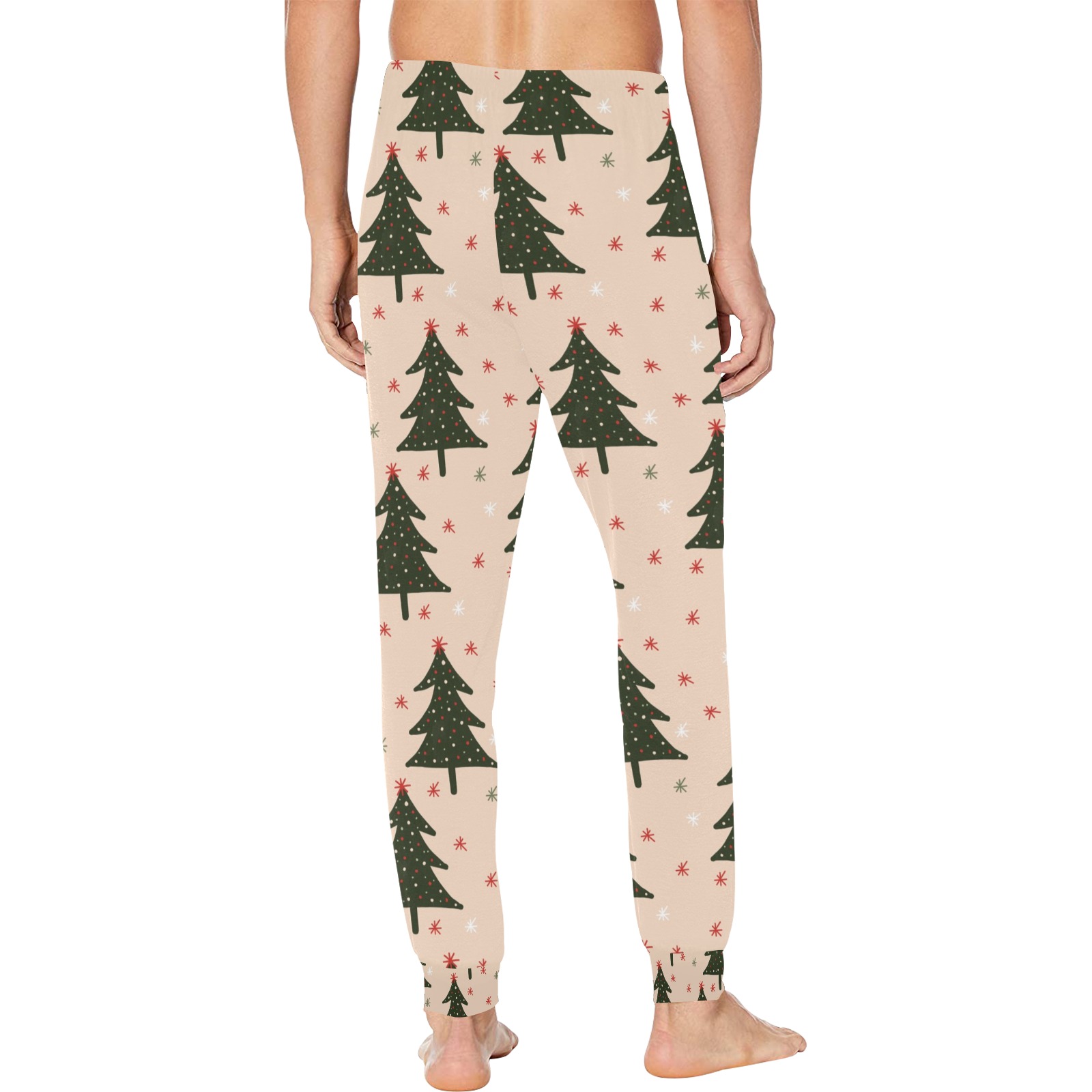 Green Trees Men's Pajama Trousers with Custom Cuff