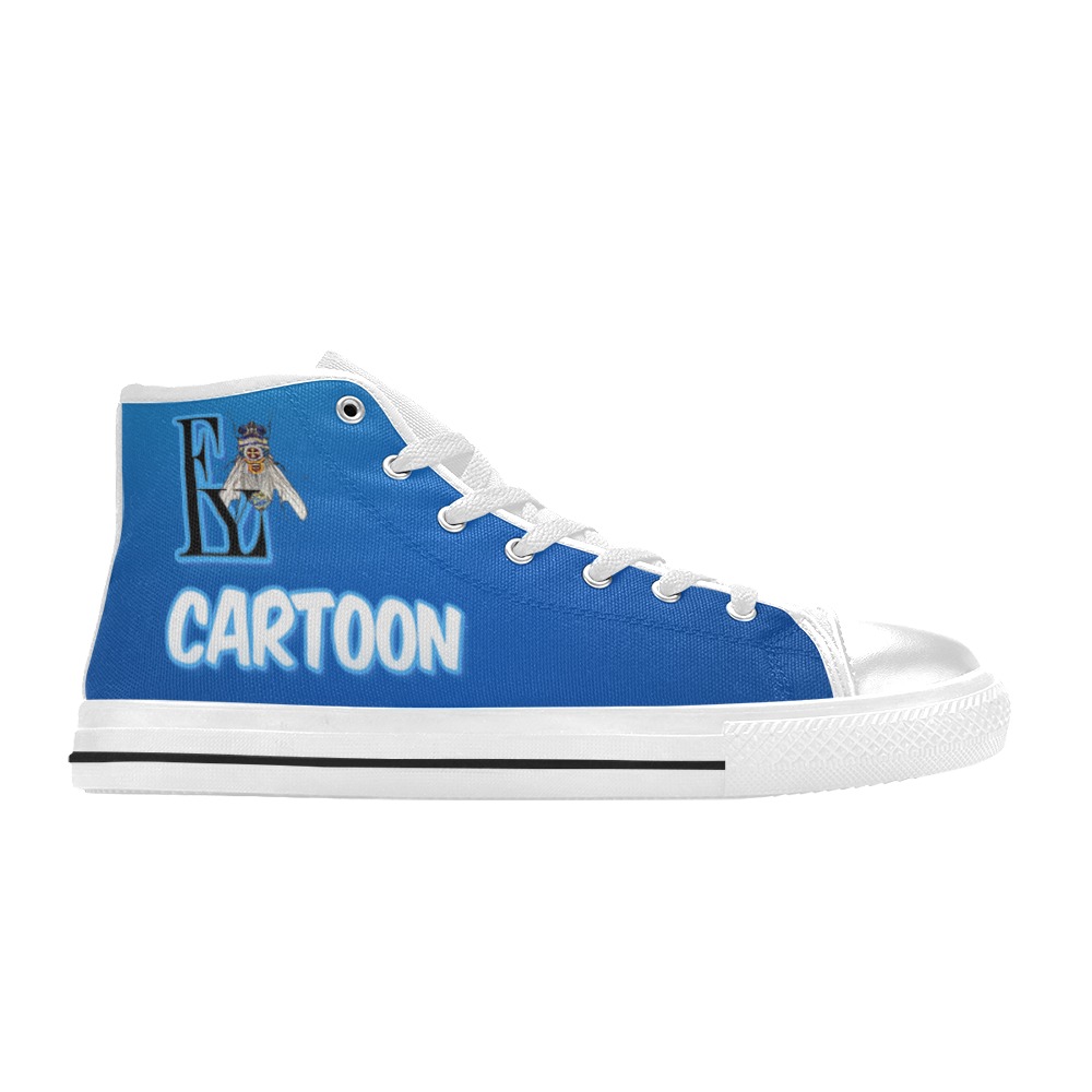 Cartoon Collectable Fly Women's Classic High Top Canvas Shoes (Model 017)