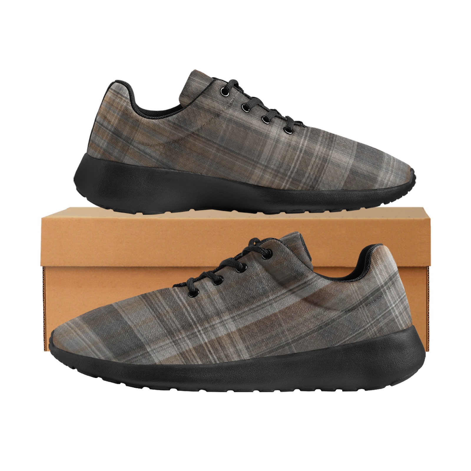 plaid 2022 Men's Athletic Shoes (Model 0200)