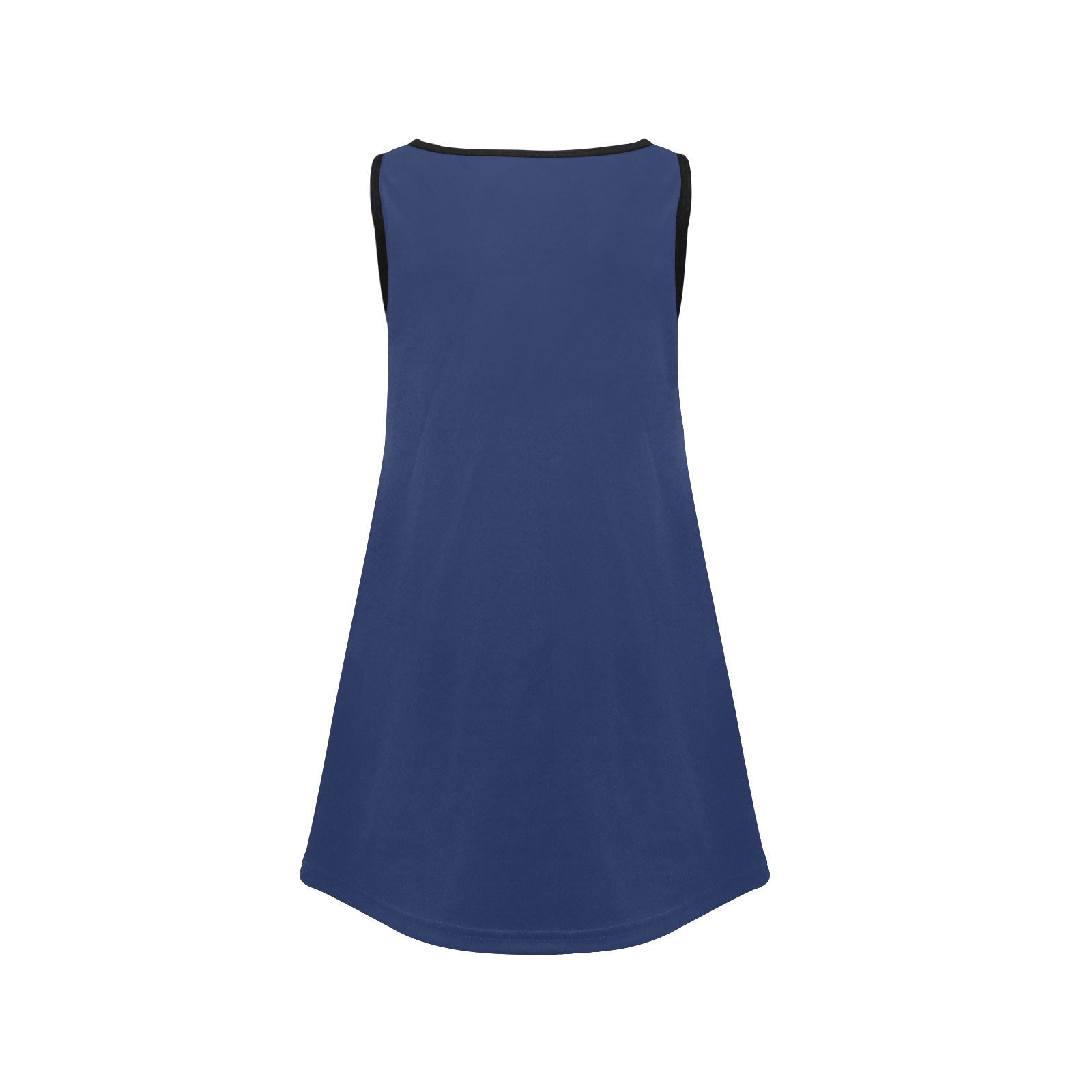 color Delft blue Girls' Sleeveless Dress (Model D58)