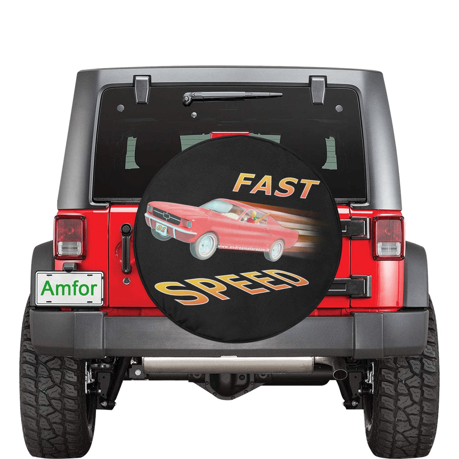 Fast and Speed 01 34 Inch Spare Tire Cover