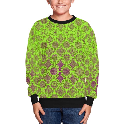 AFRICAN PRINT PATTERN 2 Kids' All Over Print Sweatshirt (Model H37)