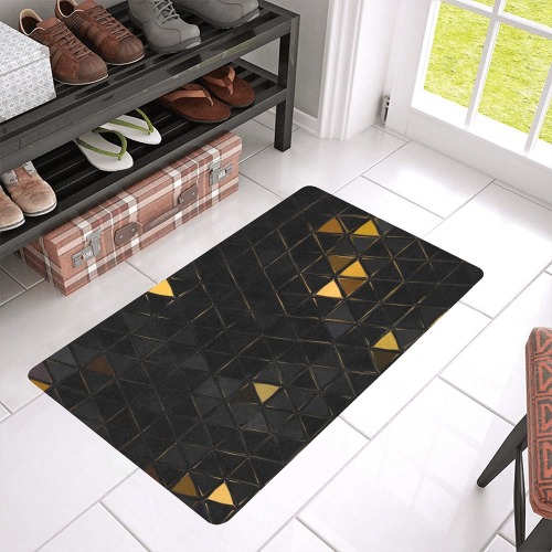 mosaic triangle 7 Doormat 30"x18" (Black Base)
