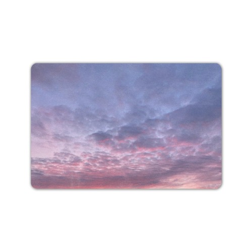Morning Purple Sunrise Collection Doormat 24"x16" (Black Base)