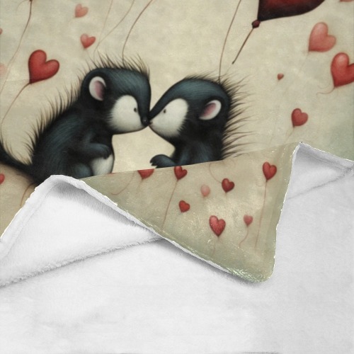 Skunk Love 1 Ultra-Soft Micro Fleece Blanket 30''x40''