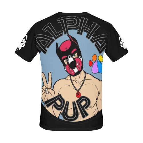 Alpha Pup by Fetishworldgay All Over Print T-Shirt for Men (USA Size) (Model T40)