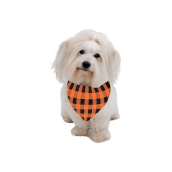 Halloween Buffalo Print Pet Dog Bandana/Large Size
