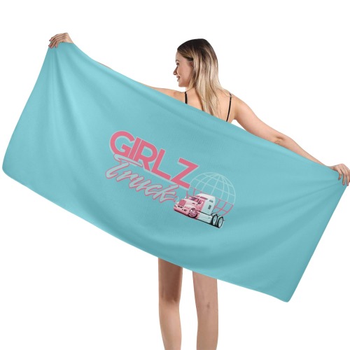 Trucker Teal Towel Logo