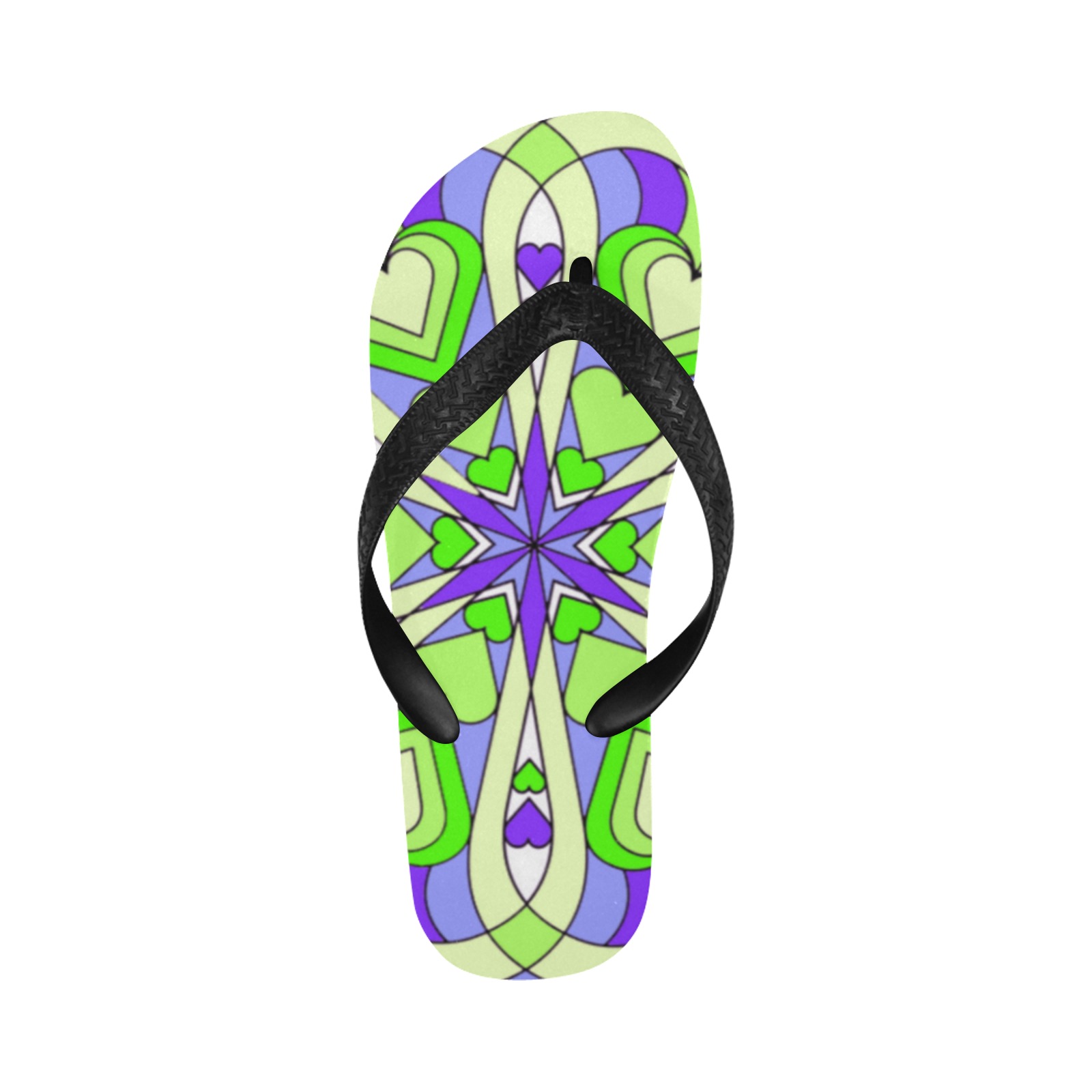mandala Flip Flops for Men/Women (Model 040)