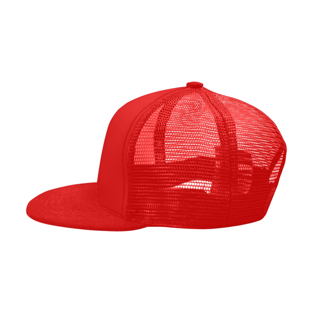 red Trucker Hat H (Front Panel Customization)