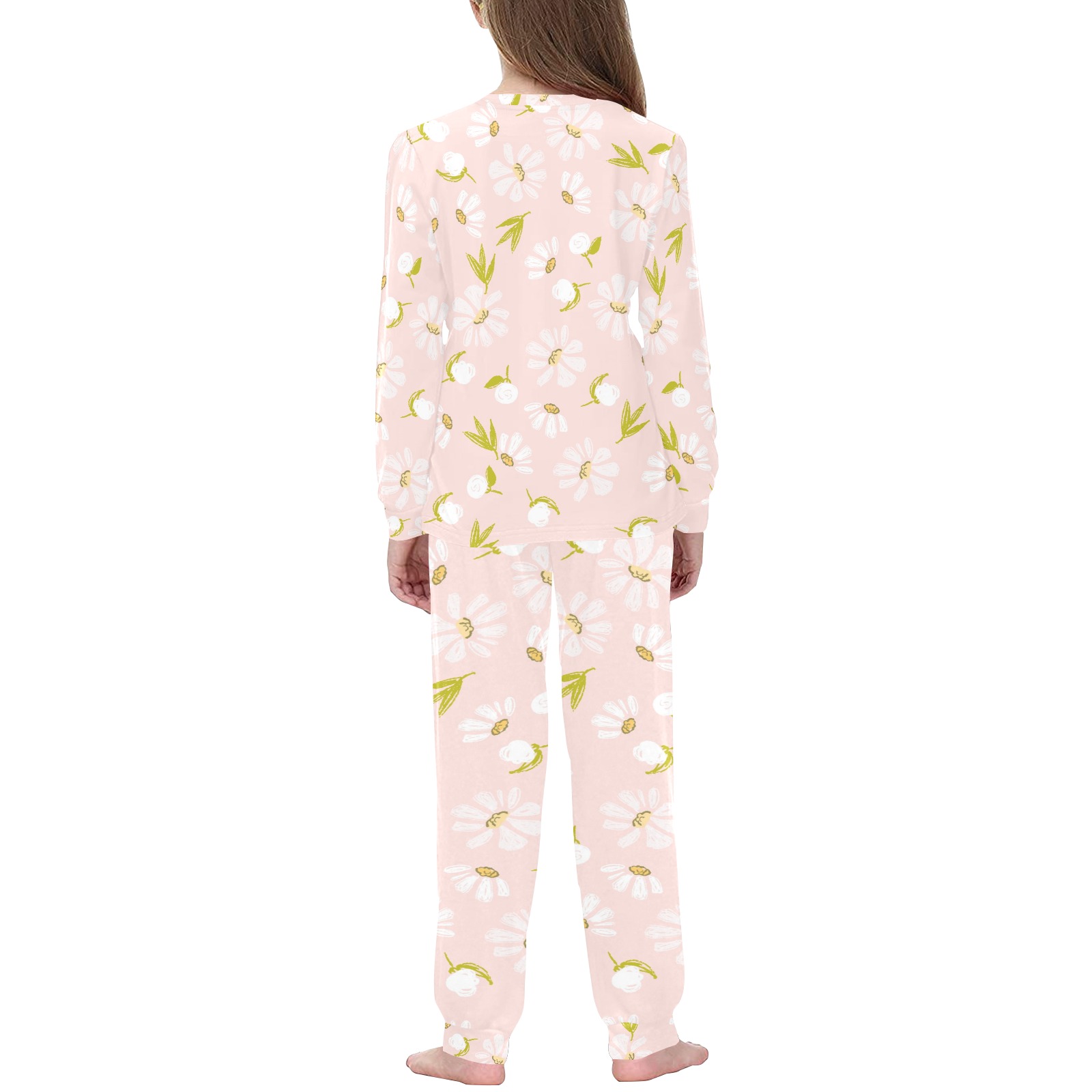 Sweet Daisies Kids' All Over Print Pajama Set