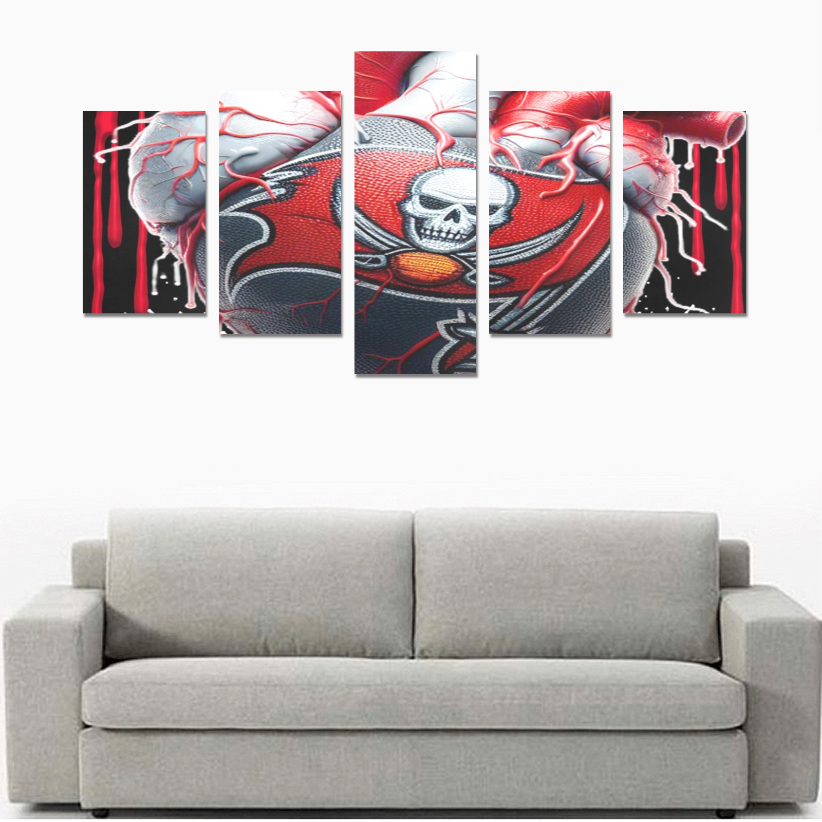 Tampa Bay Buccaneers Canvas Print Sets C (No Frame)