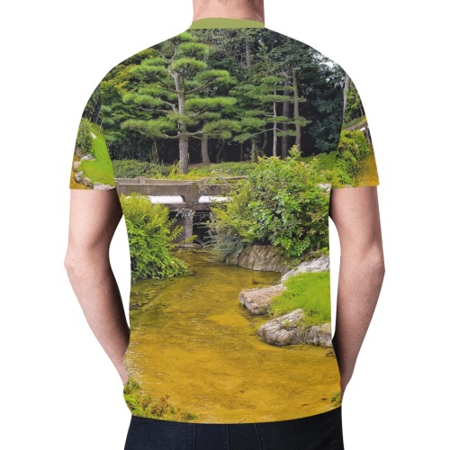 Japanese garden New All Over Print T-shirt for Men (Model T45)