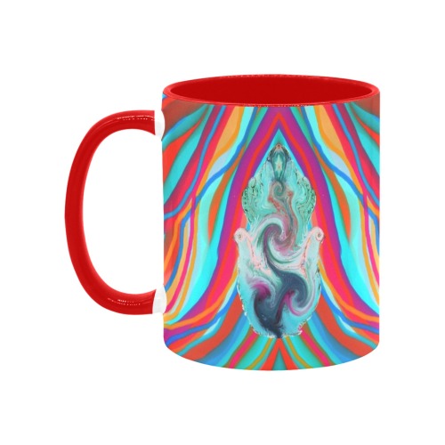 energy 2-hamsa Custom Inner Color Mug (11oz)
