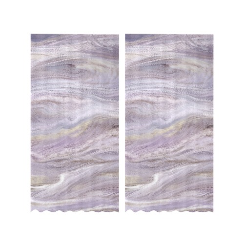 Mona 2-18 Gauze Curtain 28"x84" (Two-Piece)