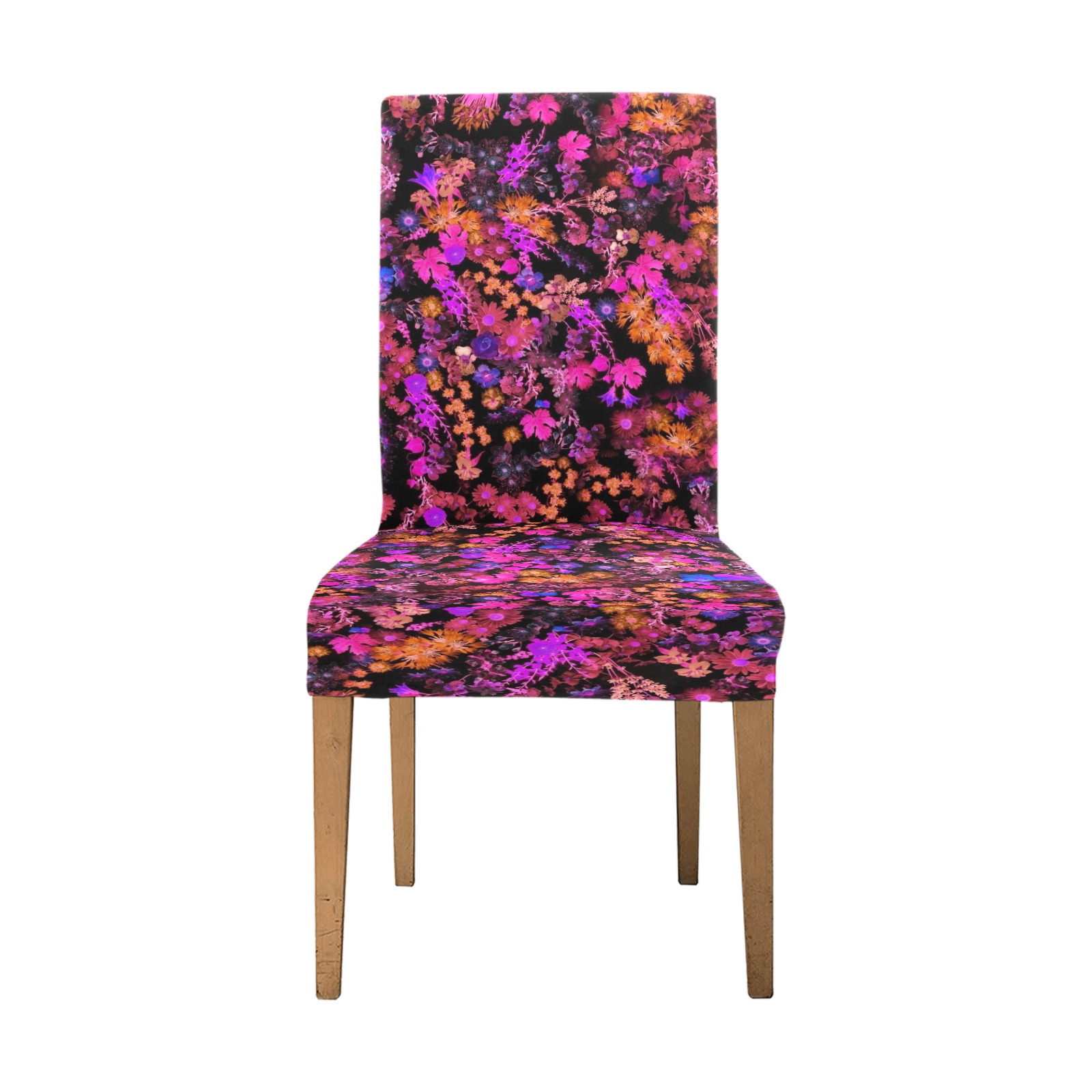 floral design 6 Chair Cover (Pack of 4)