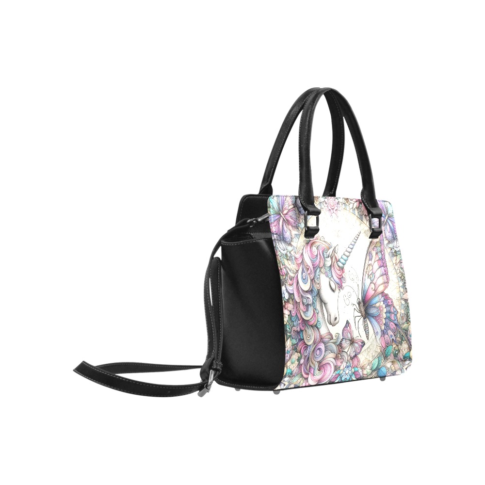 The Unicorn And Butterfly Classic Shoulder Handbag (Model 1653)