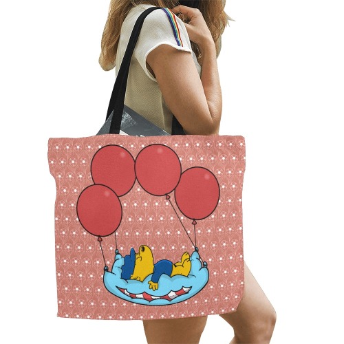 Ferald's Pillow Balloons All Over Print Canvas Tote Bag/Large (Model 1699)