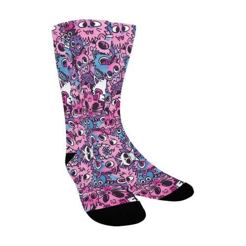 Cat Art Graphic Socks Women's Custom Socks