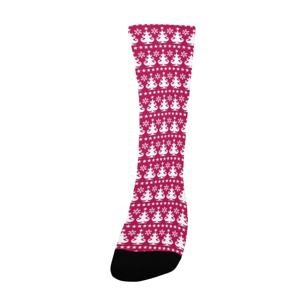 Little Christmas Trees Women's Custom Socks