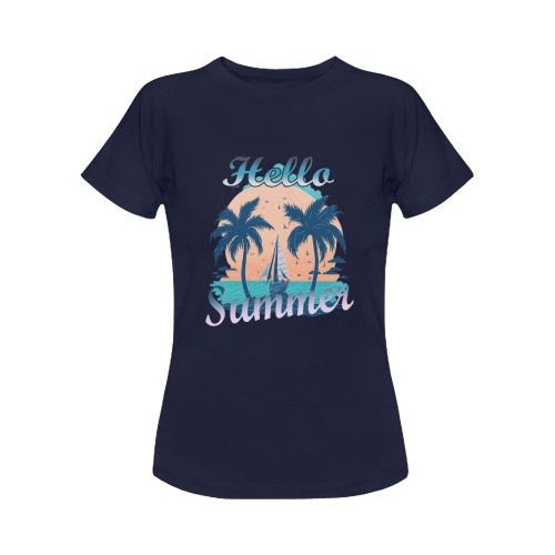 Hello Summer Women's Classic T-Shirt (Model T17）