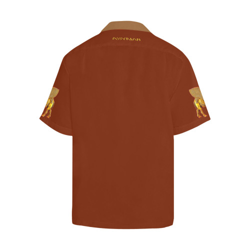 New lamassu Gold Hawaiian Shirt (Model T58)