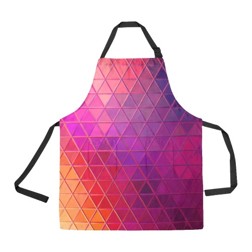 mosaic triangle 5 All Over Print Apron