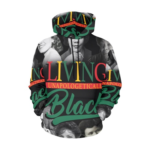 Women of Black History All Over Print Hoodie for Men (USA Size) (Model H13)