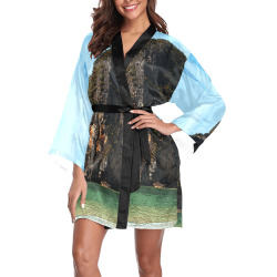 Phra-Nang Krabi Thailand Long Sleeve Kimono Robe