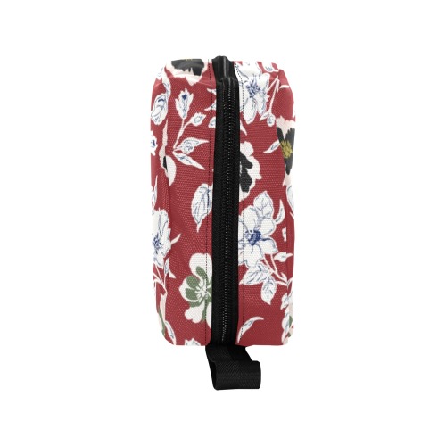 Flowers abstract red garden DPMF Toiletry Bag with Hanging Hook (Model 1728)