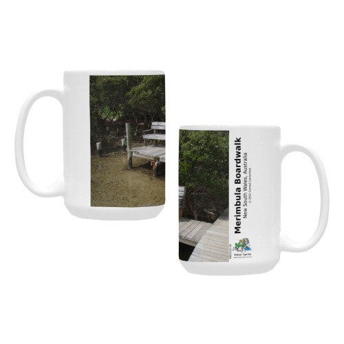 Merimbula Boardwalk Scenic Mug (443ml/15oz) - MB2022.06 SQ Custom Ceramic Mug (15OZ)