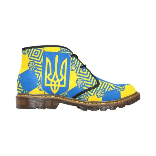 UKRAINE 2 Women's Canvas Chukka Boots (Model 2402-1)